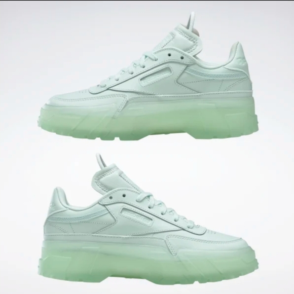 NWT Reebok CARDI B CLUB C AQUA DUST GREEN SHOES